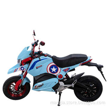 Electric motorcycle with a speed of 65-120km/h, adult driving 2023 new high-speed sports lithium battery racing bicycle
